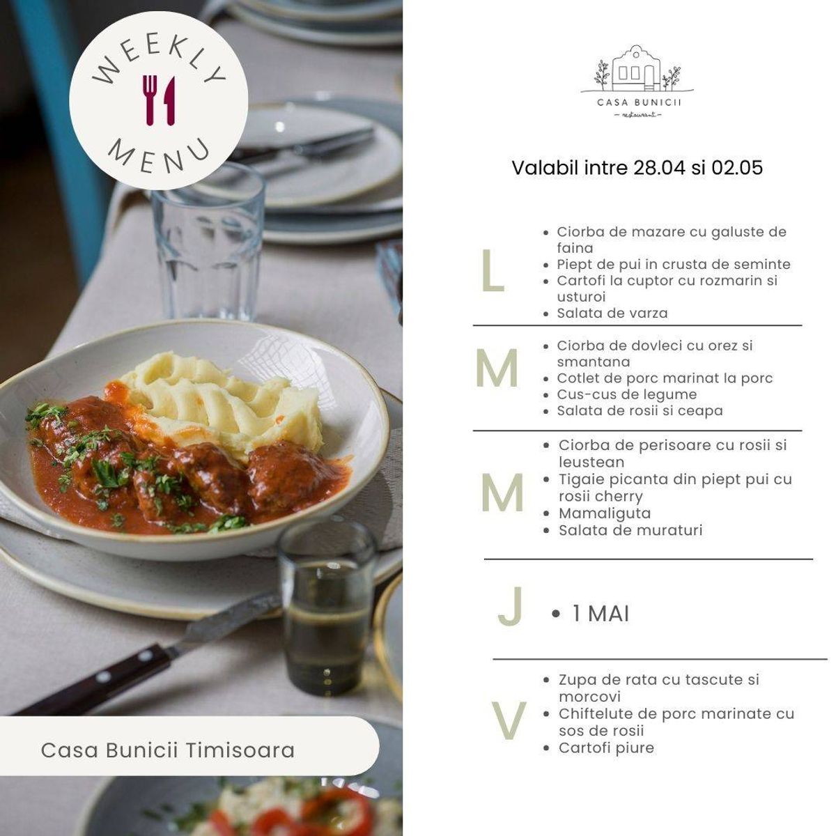 Disponibil de Luni Pana Vineri in Intervalul Orar 12:00-15:00.